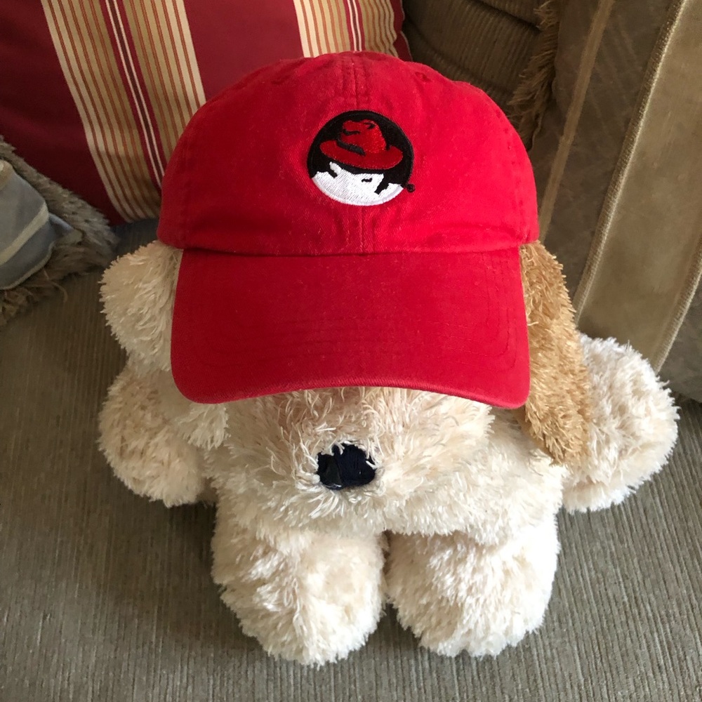 “Red Hat” Baseball Cap Hat with Red Hat Linux Logo